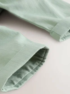 Online Next Sage Green Baby Shirt Trousers and Braces Set 3 Piece (0mths-2yrs)
