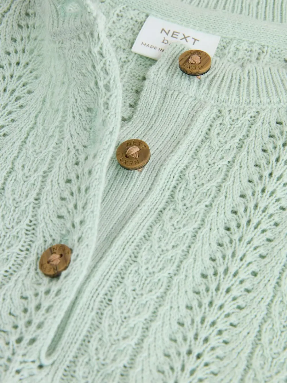 Hot Next Knitted Baby Dress (0mths-2yrs) Sage Green