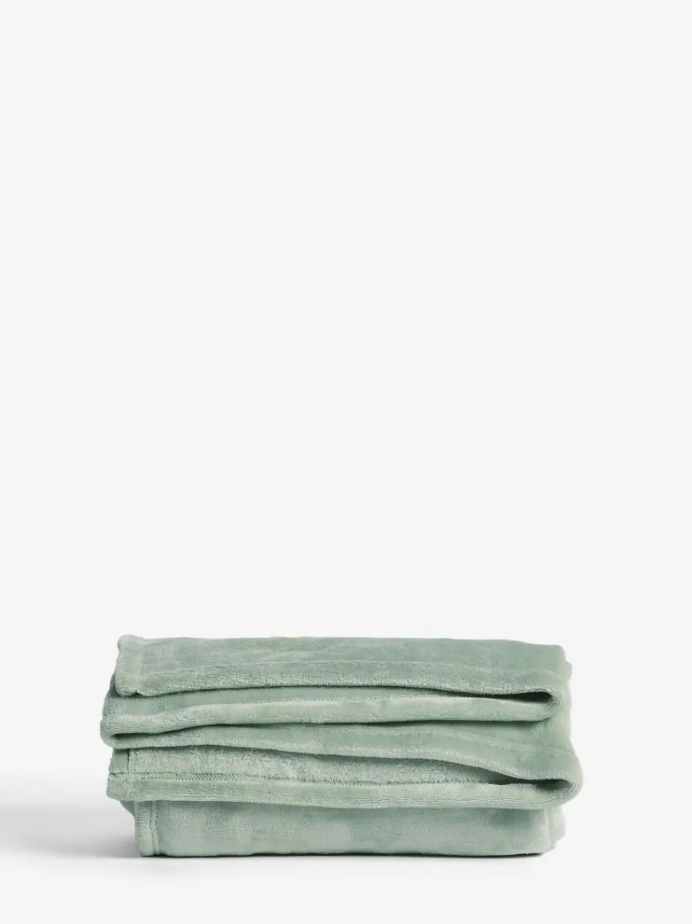 New Next Sage Green Plush Fleece Throw