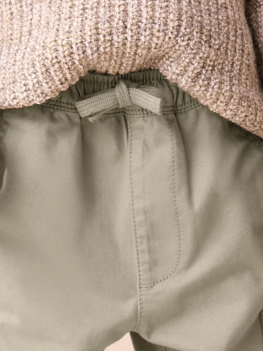 Next Sage Green Side Pocket Pull On Trousers (3mths-7yrs)^BOY Pants & Leggings|Joggers
