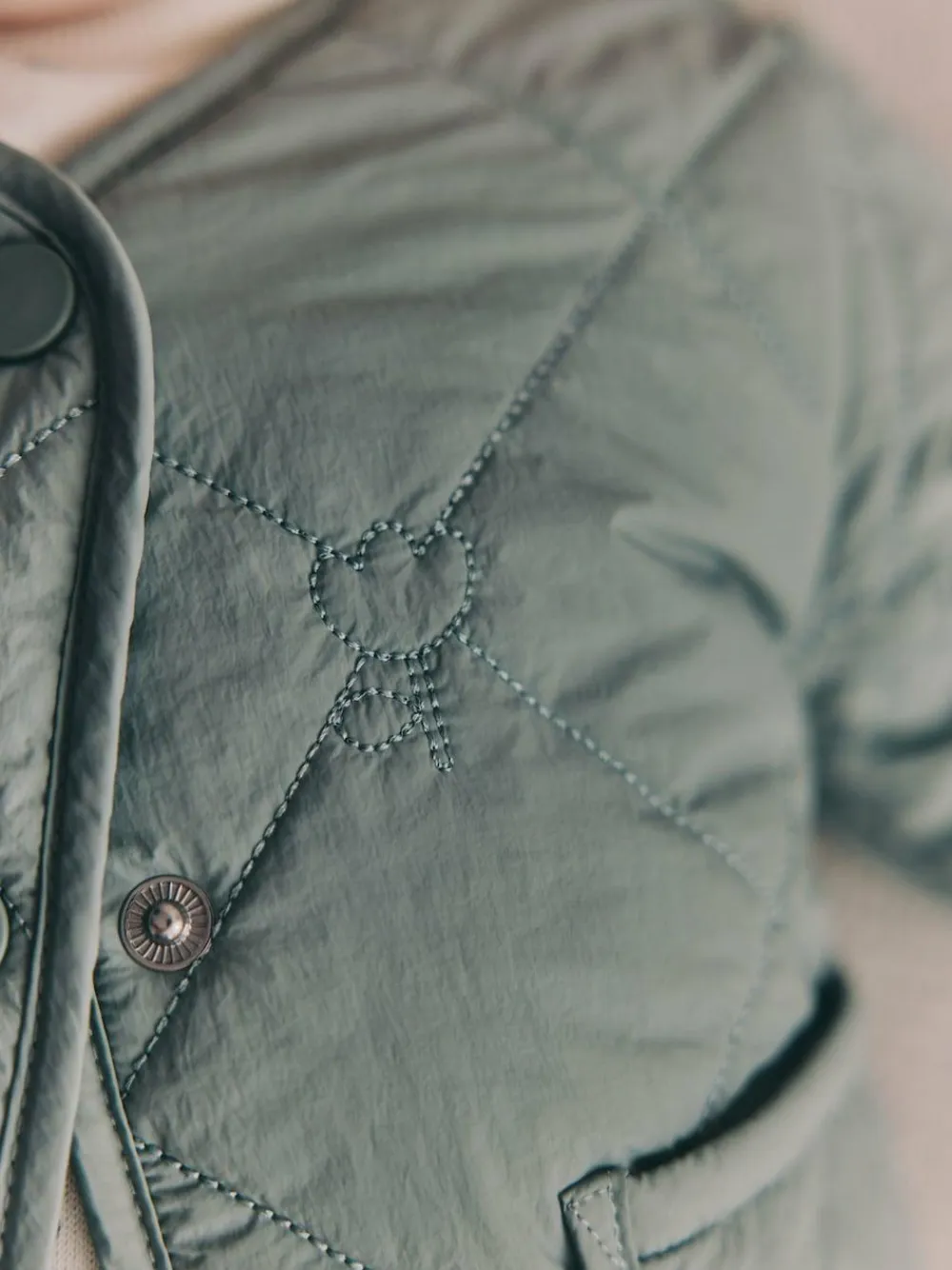 Next Sage Green Tulip Quilted Nylon Baby Jacket (0mths-2yrs)^ Coats, Jackets & Pramsuits|Coats, Jackets & Pramsuits