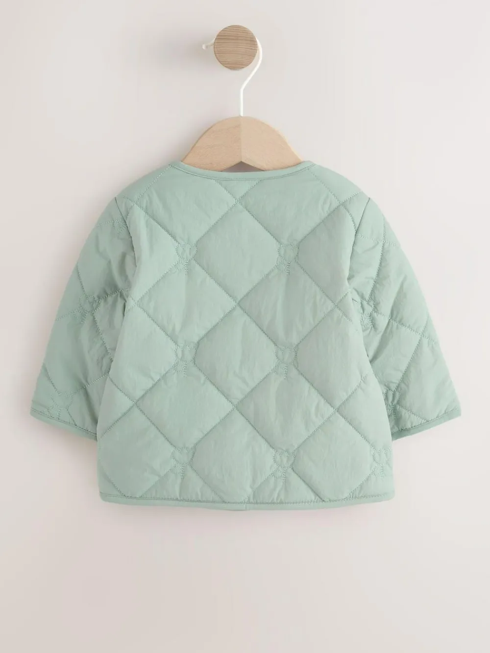 Next Sage Green Tulip Quilted Nylon Baby Jacket (0mths-2yrs)^ Coats, Jackets & Pramsuits|Coats, Jackets & Pramsuits