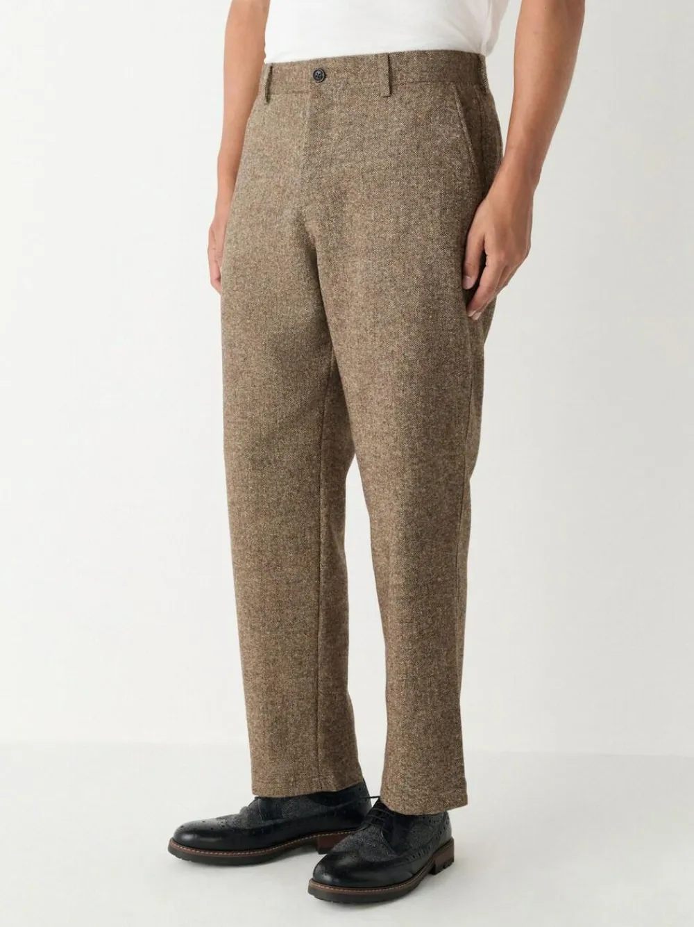 Next Relaxed Fit Wool Blend Suit Trousers^ Pants & Chinos