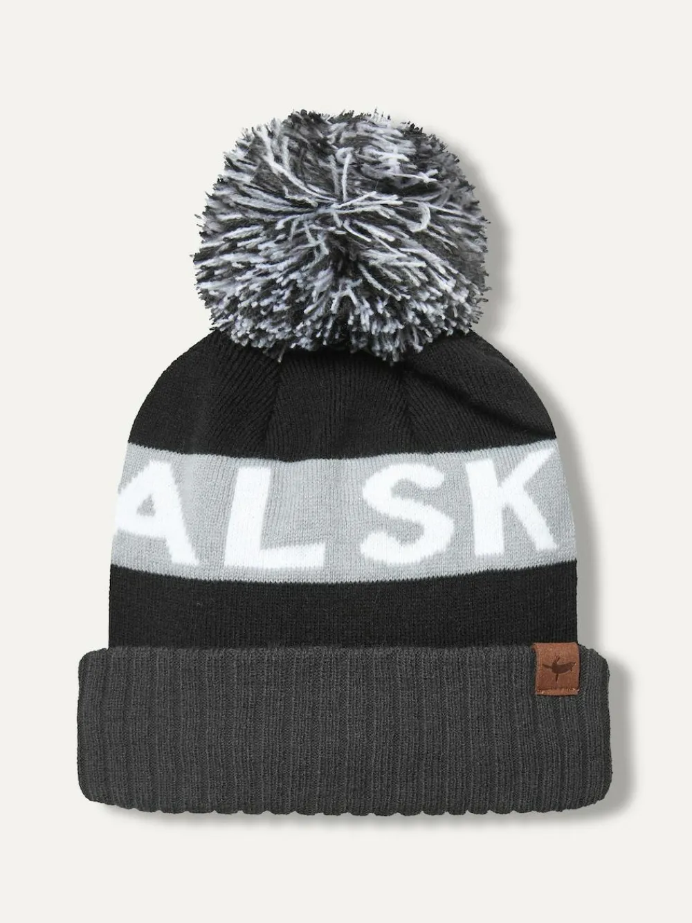 Sealskinz Foulden Water Repellent Cold Weather Bobble Hat Black