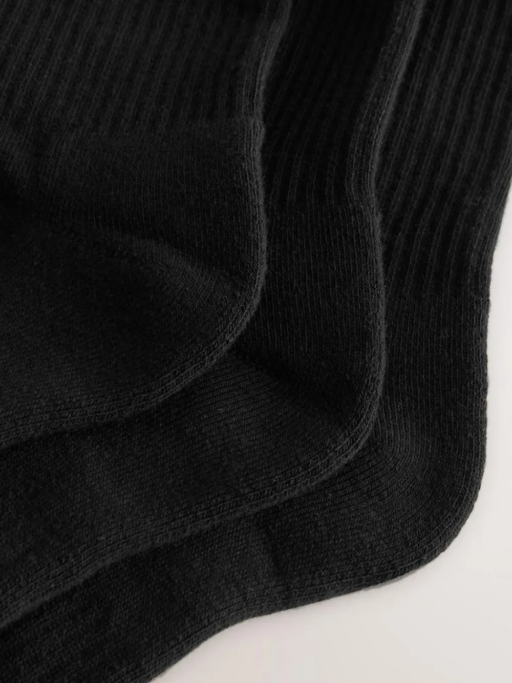 Discount self. Black 3 Pack Cushion Sole Lounge Ankle Socks 3 Pack