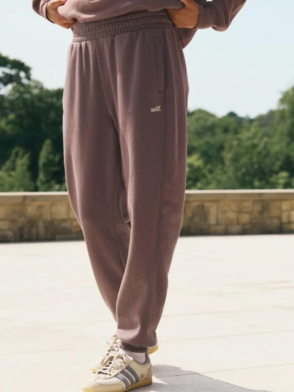 self. Brown Cuffed Joggers^Women Loungewear|Leggings & Sweatpants