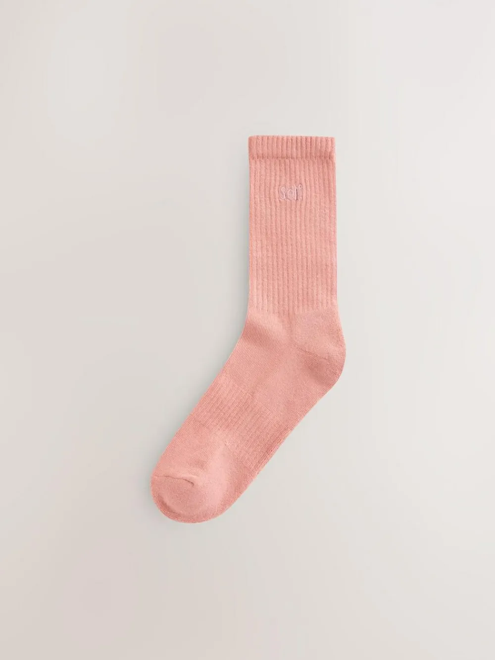 Sale self. Choc/Neutral/Pink 3 Pack Cushion Sole Lounge Ankle Socks 3 Pack