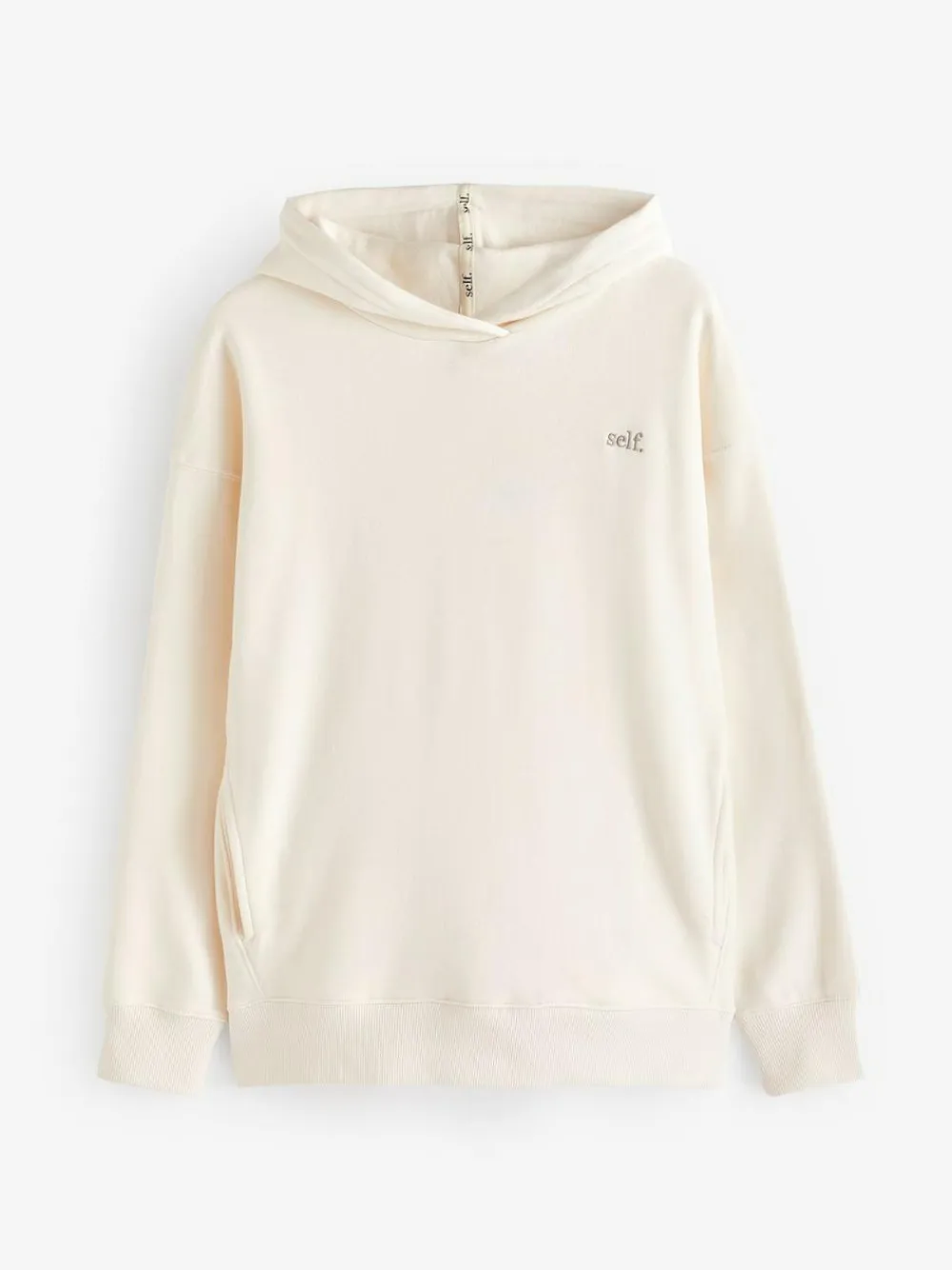 Hot self. Ecru White Hoodie