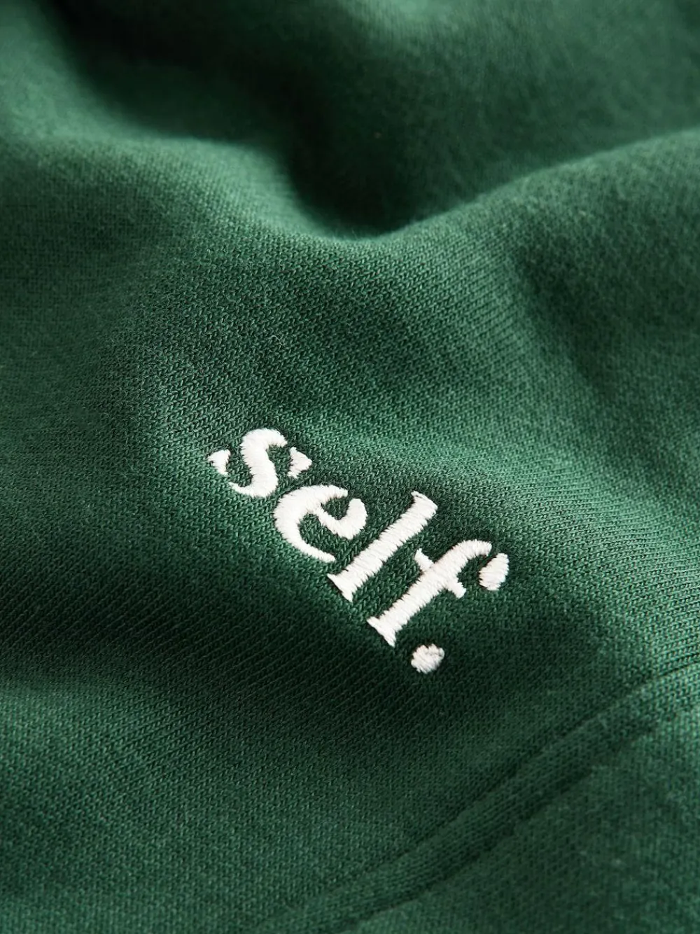 Discount self. Green Cuffed Joggers