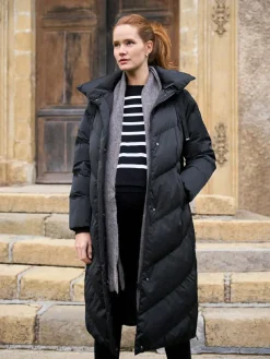 Best Seraphine Long 3-In-1 Maternity & Babywearing Puffa Coat Black