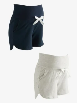 Seraphine Blue Maternity Loungewear Shorts 2 Pack^Women Shorts