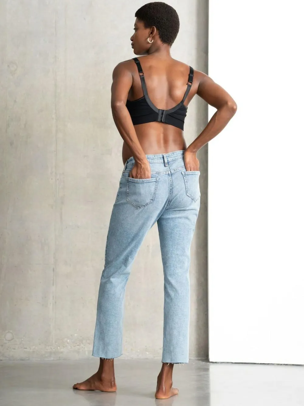 Seraphine Blue Premium Organic Underbump Maternity Slim-Fit Jeans^Women Jeans|Jeans