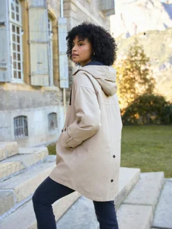 Discount Seraphine 3-In-1 Maternity & Babywearing Raincoat Taupe Grey