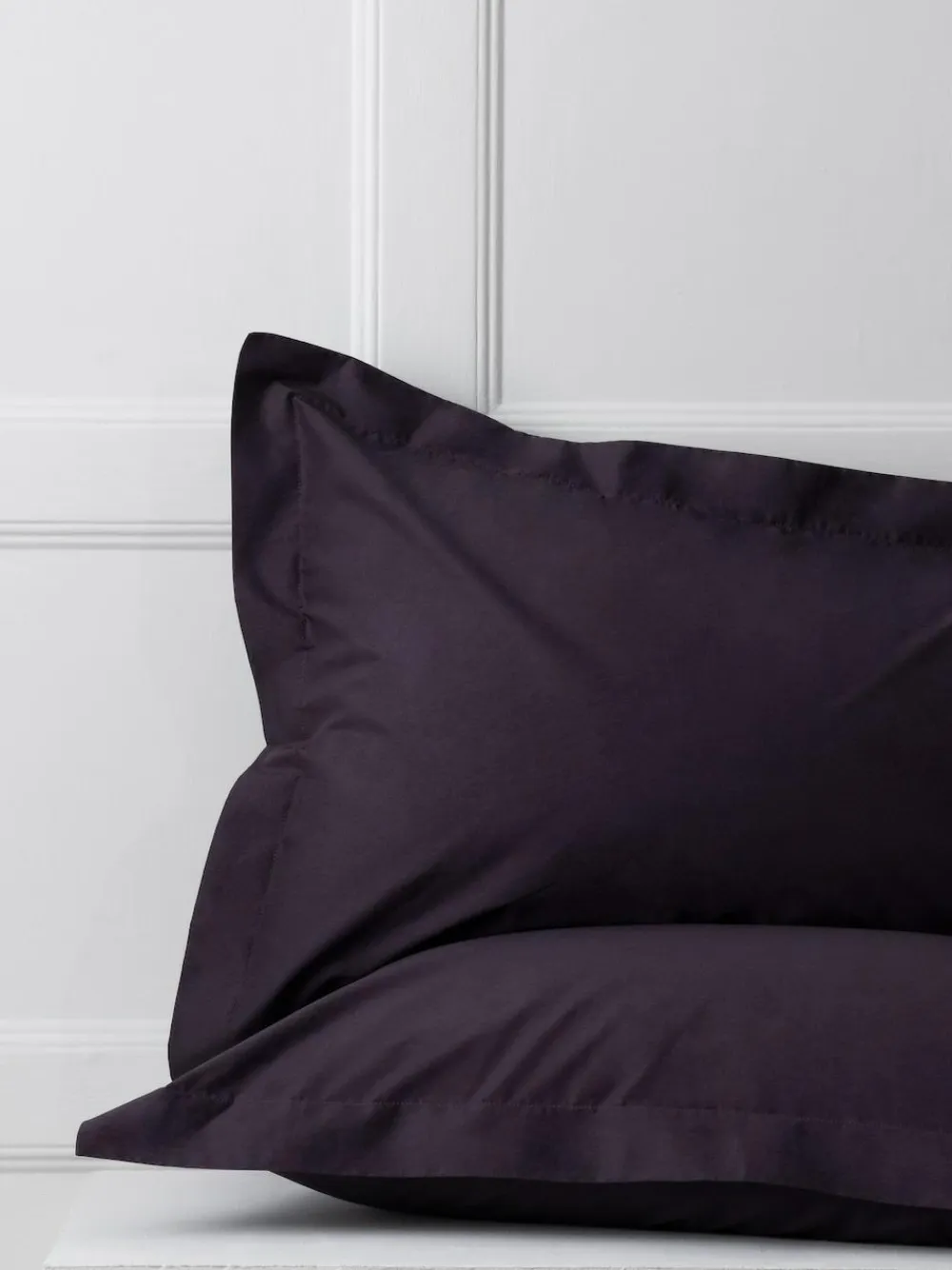 Next Set of 2 Blackberry Purple Cotton Rich Pillowcases^ Bedsheets & Pillow Cases