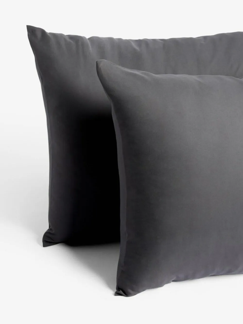 Clearance Next Set of 2 Charcoal Grey Non Iron Simply Soft Housewife Pillowcases