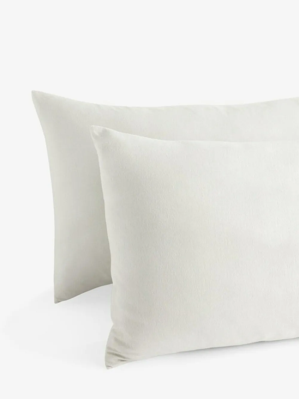 Discount Next Set of 2 Supersoft 100% Brushed Cotton Pillowcases Silver Grey
