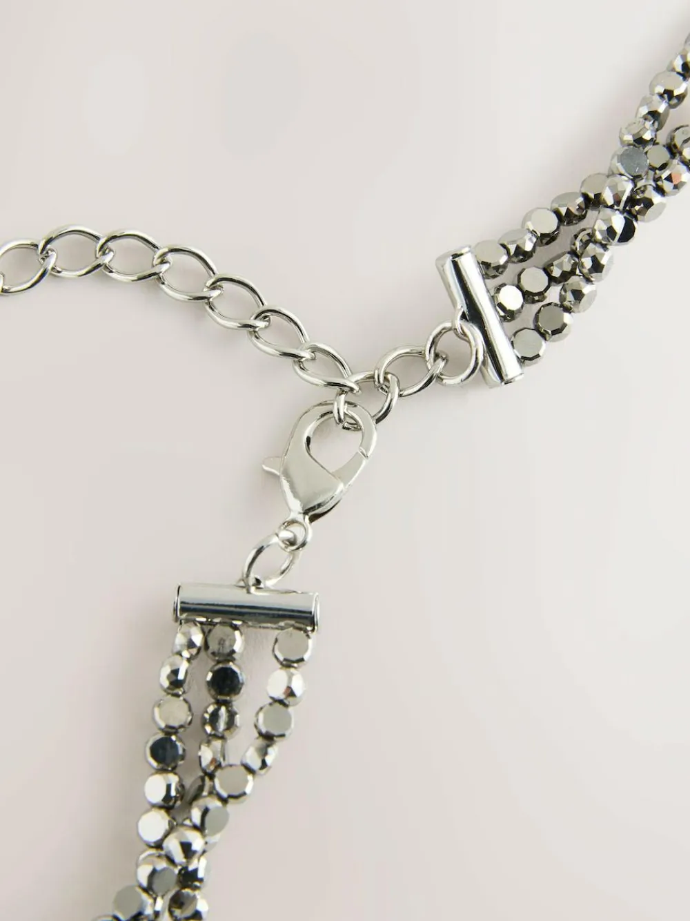 Next Metallic Skinny Tiered Beaded Belt^Women Belts