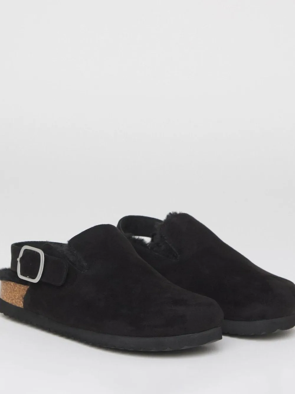 Simply Be Fluffy Mules With Back Strap^Women Slippers