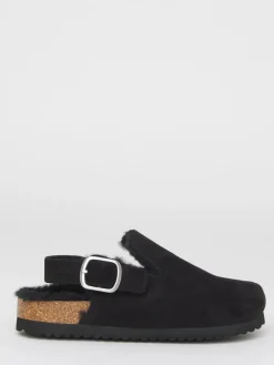Simply Be Fluffy Mules With Back Strap^Women Wide Fit & Extra Wide Fit|Slippers