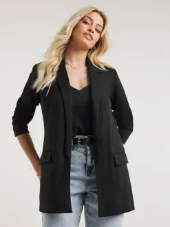 Outlet Simply Be Black Ponte Blazer