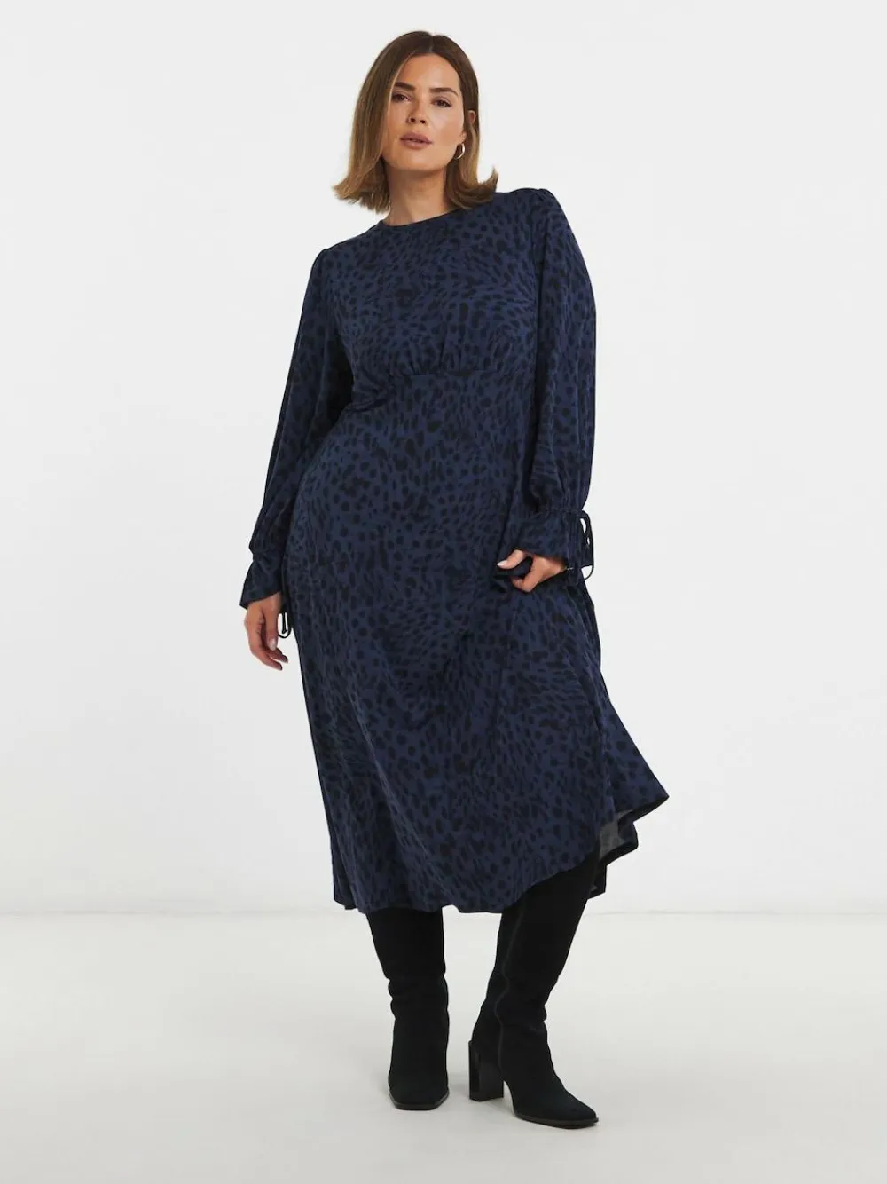 Hot Simply Be Blue Supersoft Midi Dress