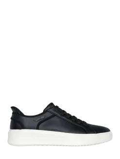 Discount Skechers Court Break Double Vented Slip In Trainers Black