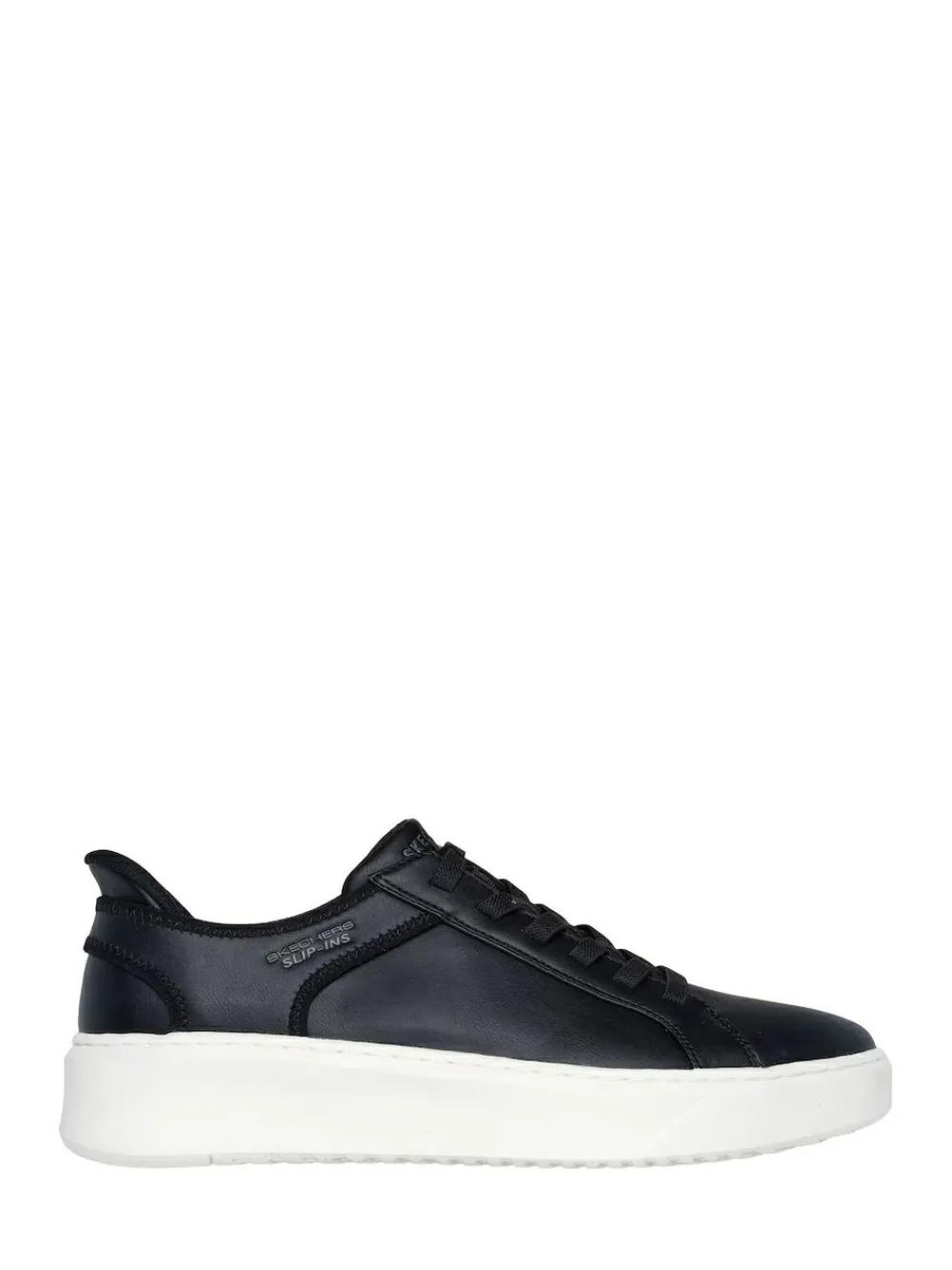 Discount Skechers Court Break Double Vented Slip In Trainers Black