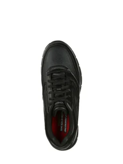 Skechers Black Mens Relaxed Fit Work Trainers^ Sneakers