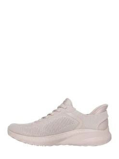 Clearance Skechers Light Natural BOBS Sport Squad Chaos Slip In Trainers