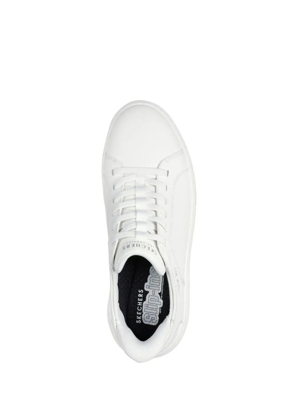 Outlet Skechers Court Break Double Vented Slip In Trainers White