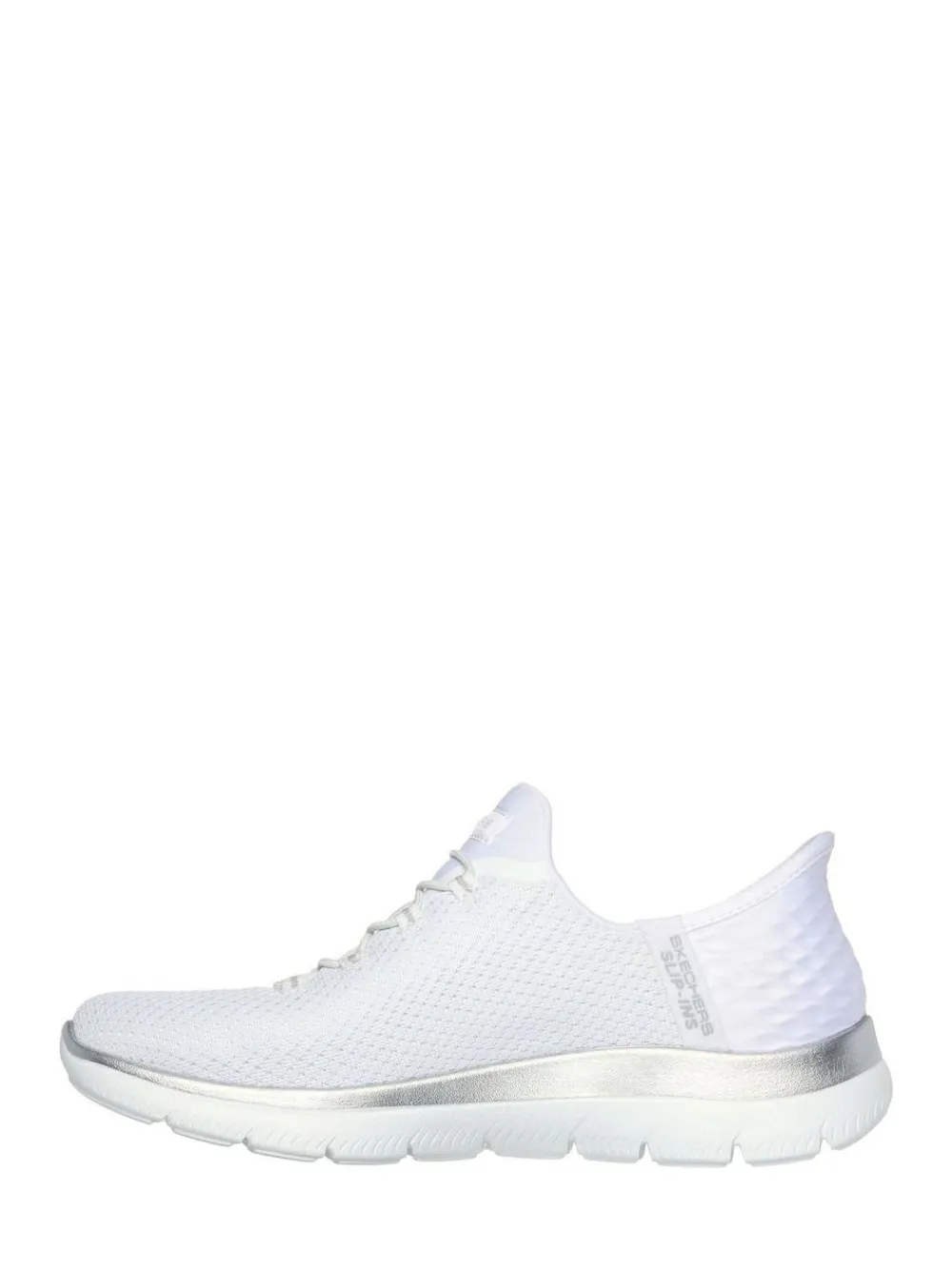Clearance Skechers Womens Slip In Summits Dazzling Haze Trainers White