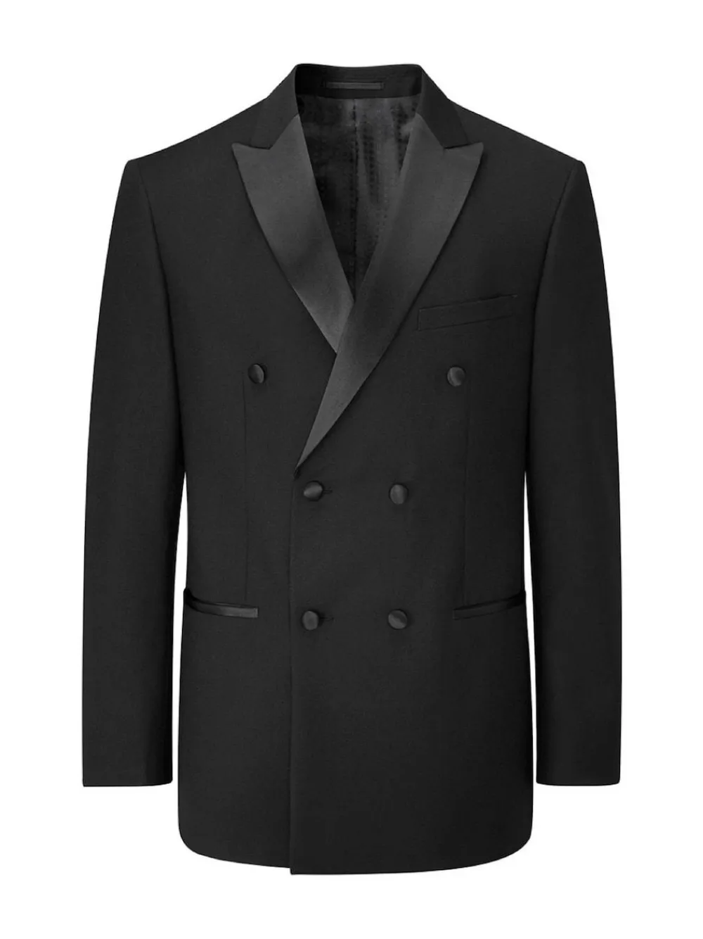 Skopes Black Double Breasted Sinatra Fit Dinner Suit Jacket^ Black Suits|Suits & Tuxedos
