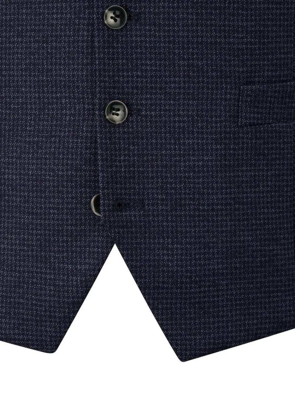 Skopes Blue Boyd Puppytooth Suit Waistcoat^ Vests