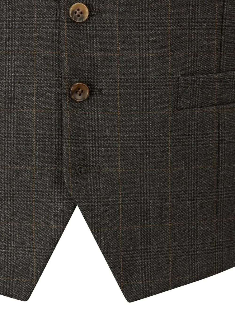 Sale Skopes Elijah Suit Check Waistcoat Grey