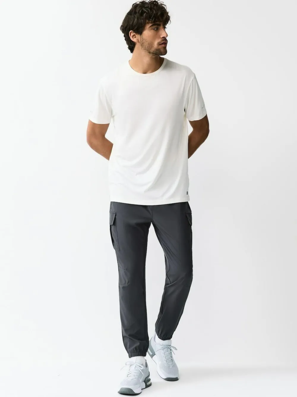 Online Next Slate Grey Active Cargo Gym Joggers