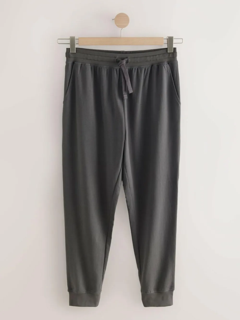 Online Next Cuffed Loopback Soft Touch Cuffed Joggers Slate Grey