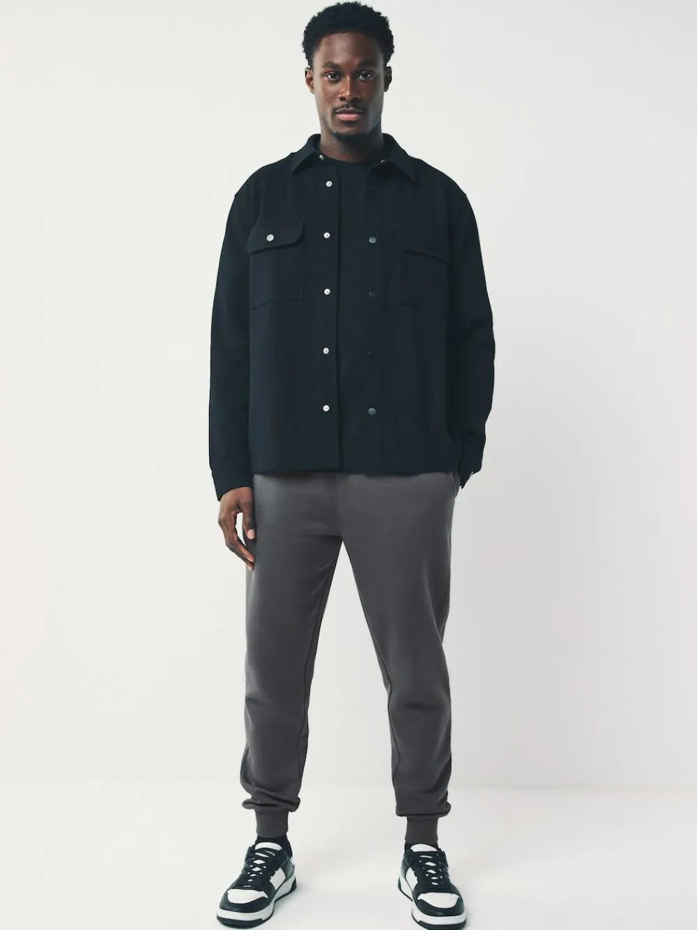 Online Next Slim Fit Slim Fit Brushback Heavyweight Joggers Slate Grey