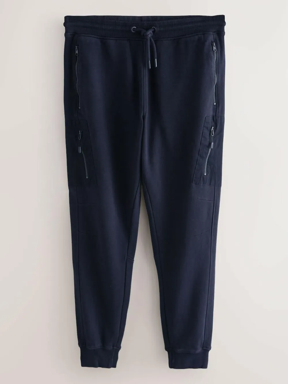 Outlet Next Slim Fit Utility Brushback Heavyweight 2 Pack Cargo Joggers Slate Grey/Navy Blue