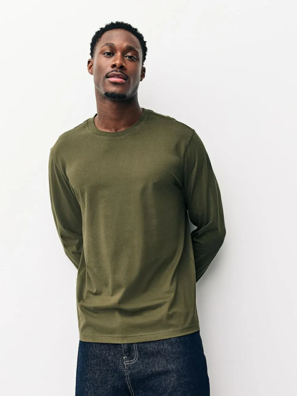 Next Regular Fit Regular Fit Long Sleeve 100% Cotton T-Shirts 5 Pack^ Nightwear|Tops & T-Shirts