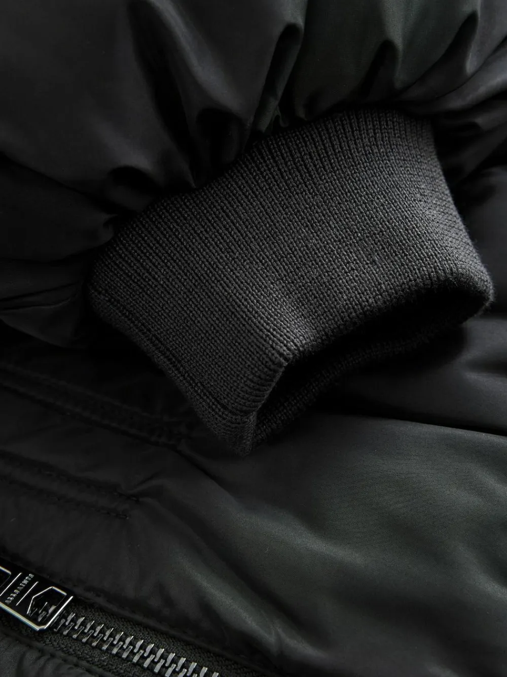 Best smALLSAINTS Black Waisted Longline Padded Coat