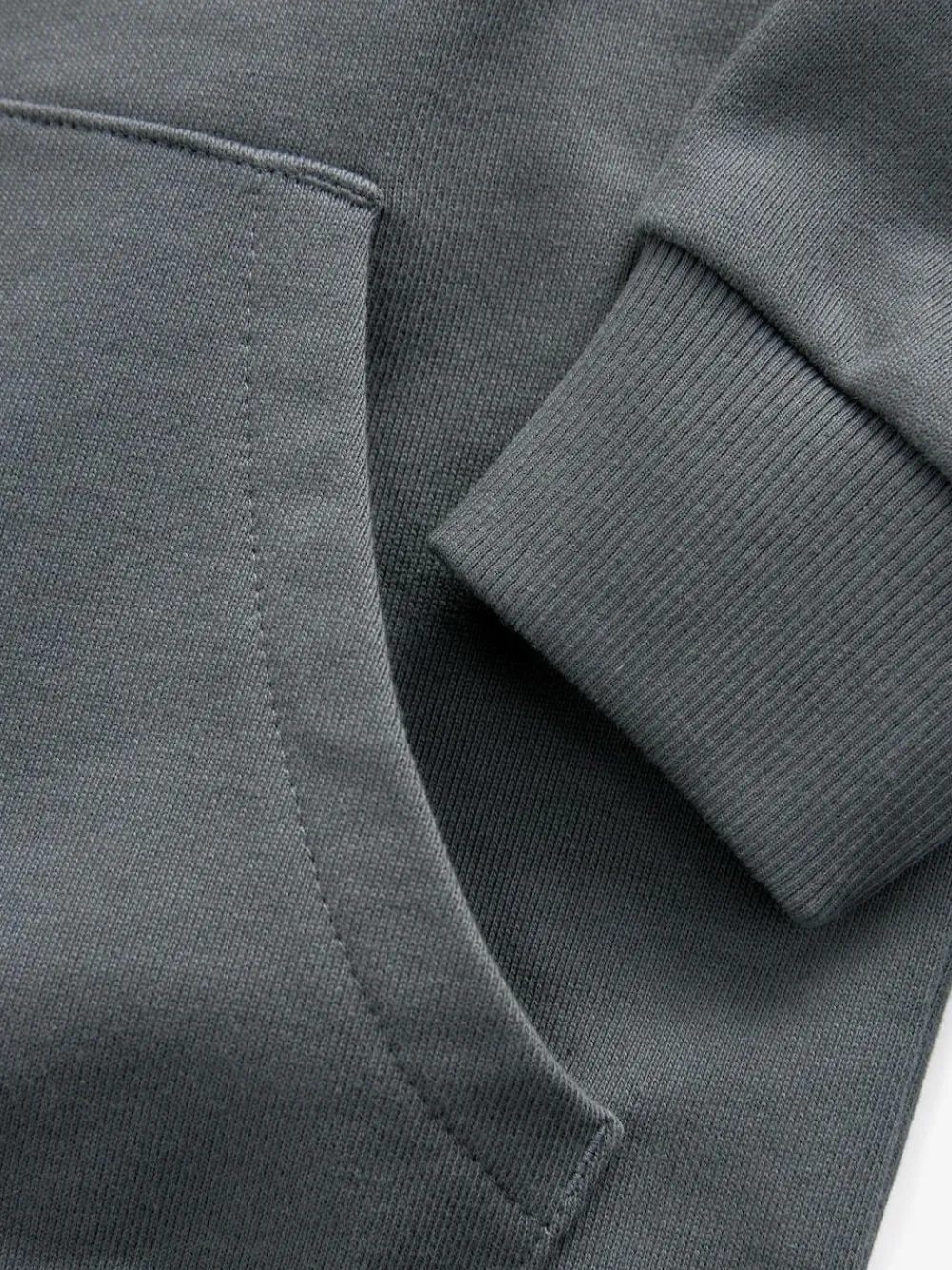 New smALLSAINTS Charcoal Grey Oversized Underground Pullover Hoodie