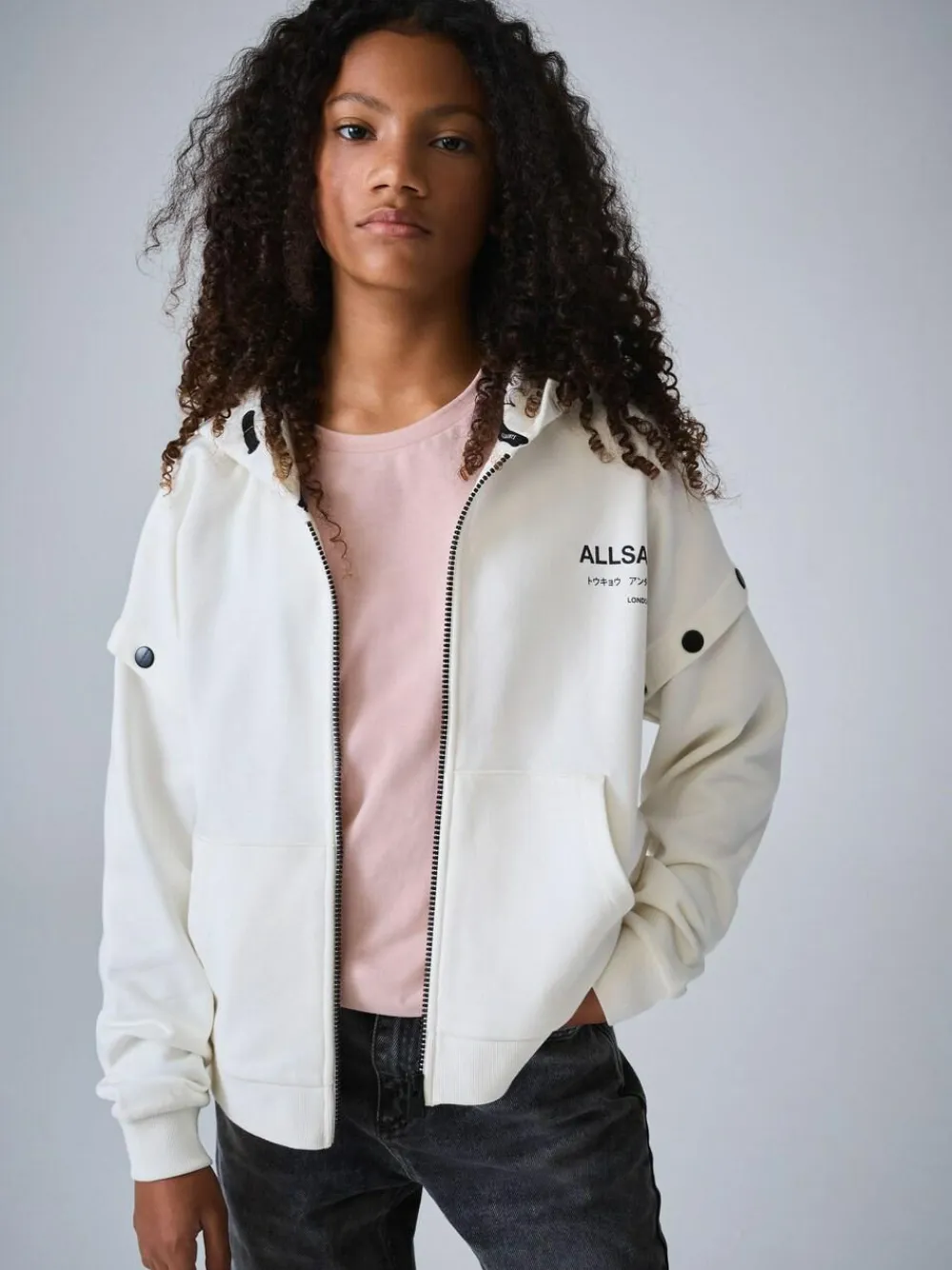 Hot smALLSAINTS Amphia Underground Zip Hoodie White