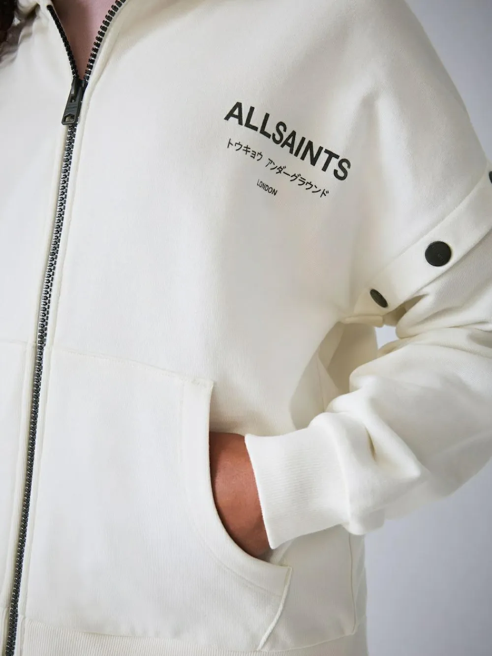 Hot smALLSAINTS Amphia Underground Zip Hoodie White