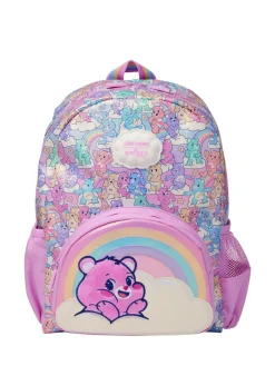 Smiggle Pink Care Bears Junior Hoodie Backpack