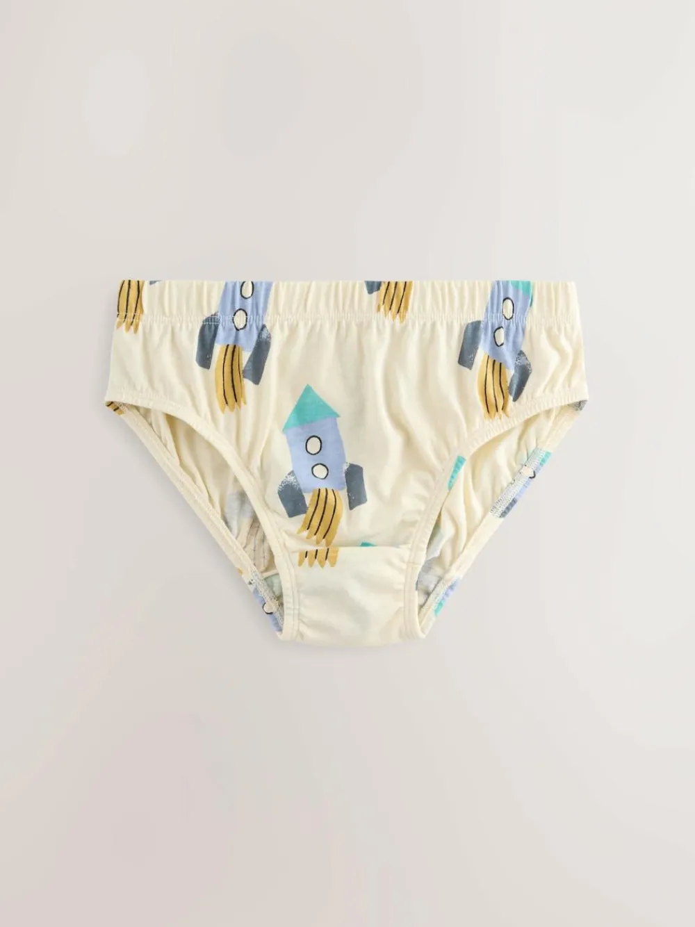 New Next 100% Cotton Printed Briefs 5 Pack (1.5-10yrs) Space Print