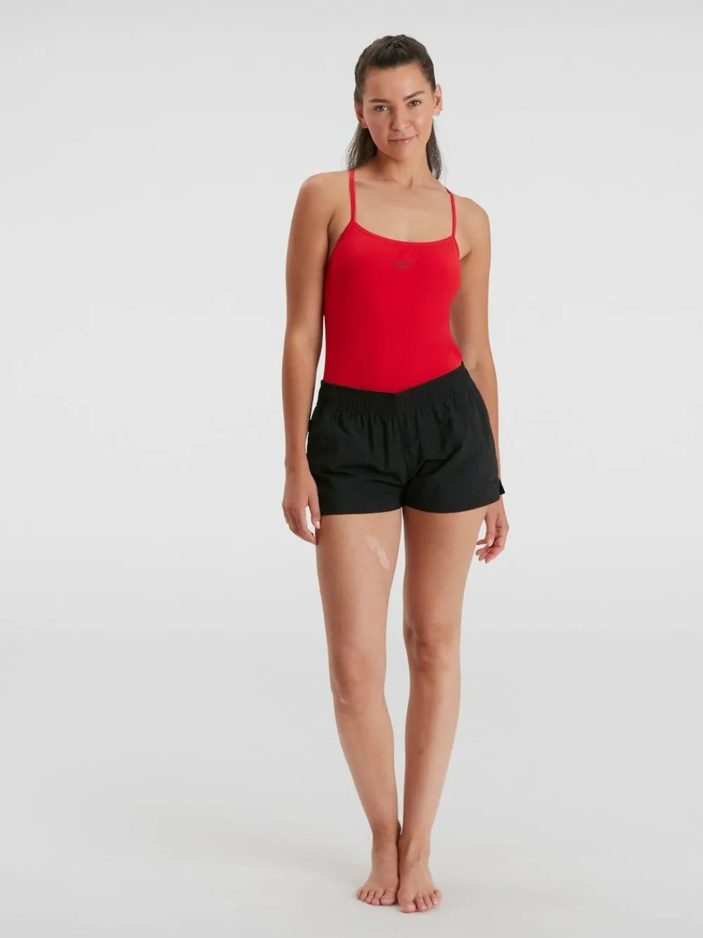 Hot Speedo Black Womens Essential Swim Shorts