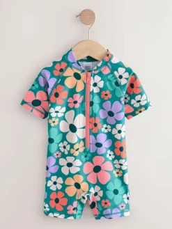 Next Stampy Floral Sunsafe Swimsuit (3mths-10yrs)^ Swimwear|Swimwear