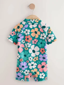 Next Stampy Floral Sunsafe Swimsuit (3mths-10yrs)^ Swimwear|Swimwear