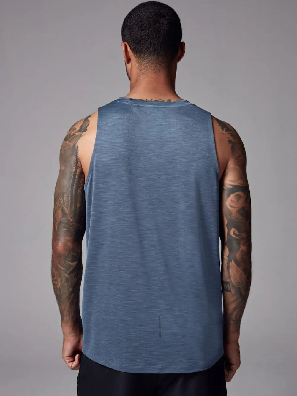New Next Vest Active Gym Training Top Steel Blue