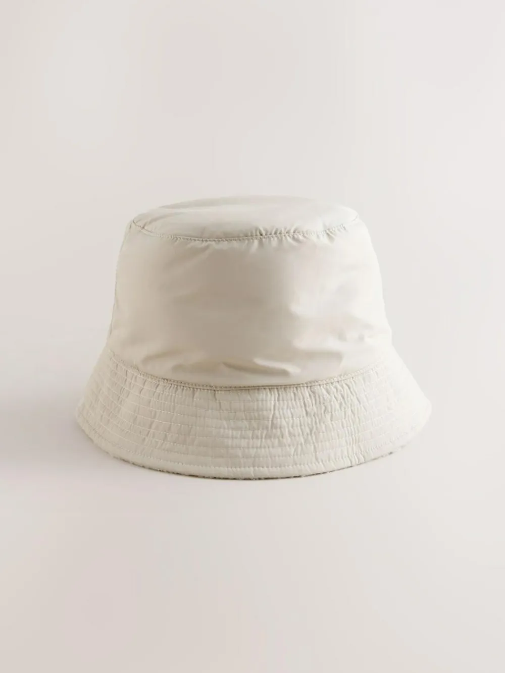 Next Borg/Nylon Reversible Bucket Hat Stone